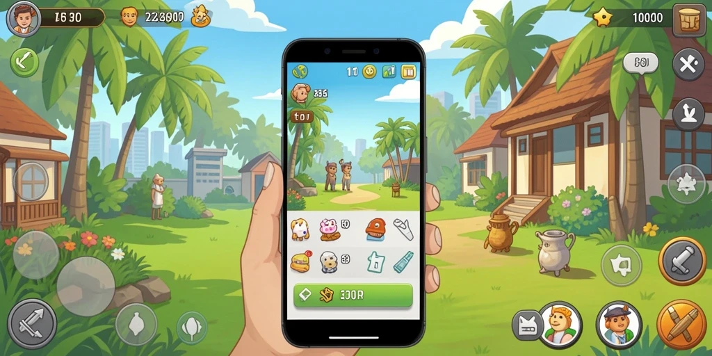 Screenshot menunjukkan level yang penuh tantangan dan keseruan.