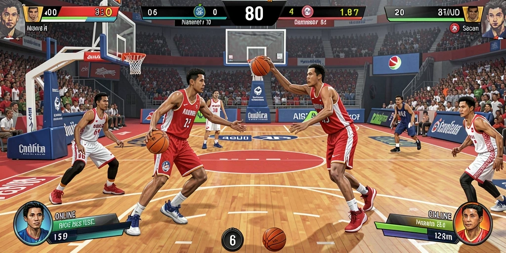 Aksi gameplay yang cepat dan mendebarkan.